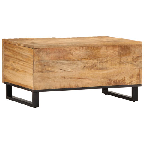 vidaXL Couchtisch 80x51x40 cm Raues Massives Mangoholz