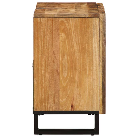 vidaXL Waschbeckenunterschrank 62x34x58 cm Raues Massives Mangoholz