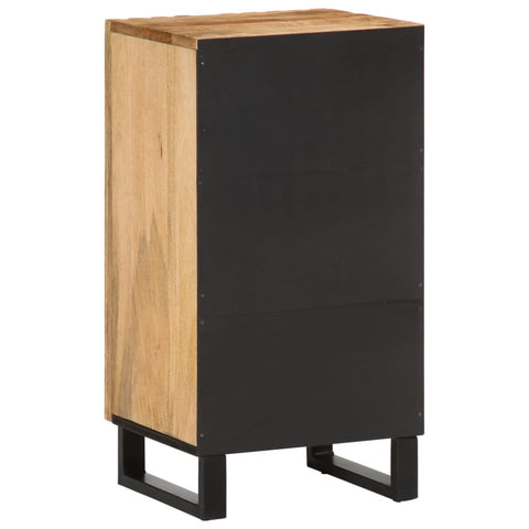 vidaXL Sideboard 40x34x75 cm Raues Massives Mangoholz