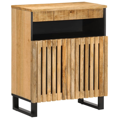 vidaXL Sideboard 60x34x75 cm Raues Massives Mangoholz