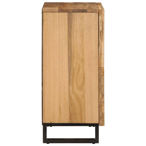 vidaXL Sideboard 60x34x75 cm Raues Massives Mangoholz