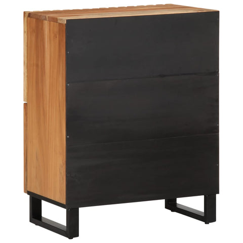 vidaXL Sideboard 60x34x75 cm Massivholz Akazie