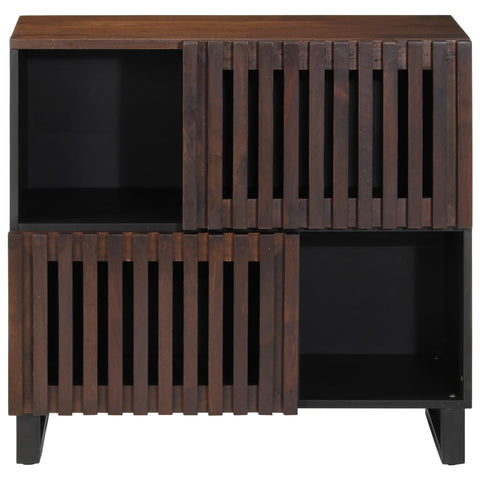 vidaXL Sideboard Braun 80x34x75 cm Massivholz Mango