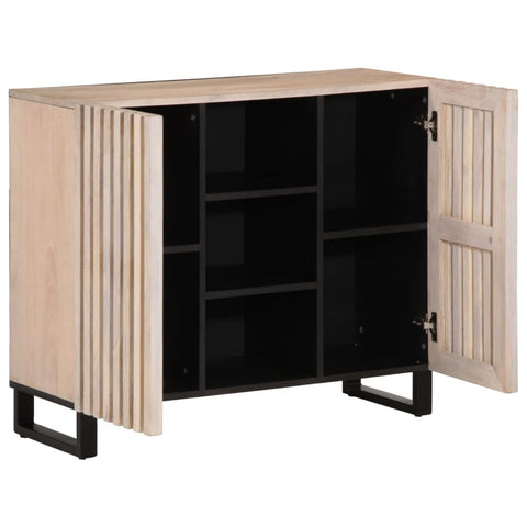 vidaXL Sideboard 90x34x75 cm Massivholz Mango