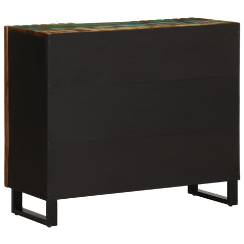 vidaXL Sideboard 90x34x75 cm Massivholz Akazie