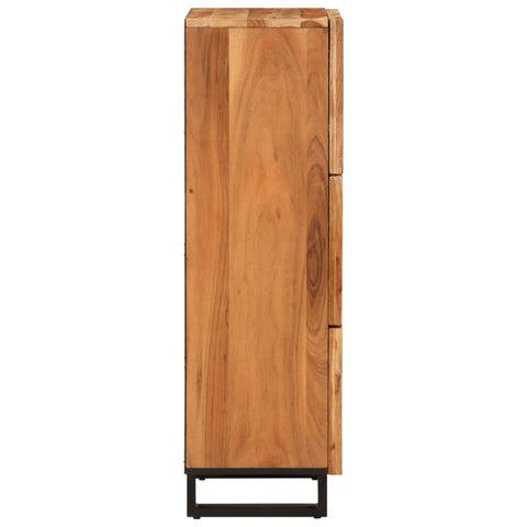 vidaXL Highboard 40x34x110 cm Massivholz Akazie