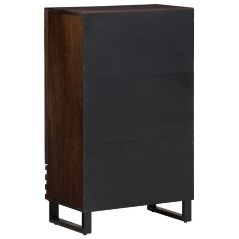 vidaXL Highboard Braun 60x34x100 cm Massivholz Mango