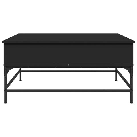 vidaXL Couchtisch Schwarz 95x95x45 cm Holzwerkstoff und Metall