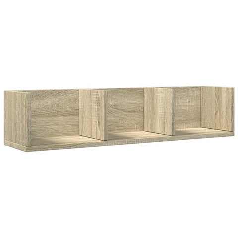 vidaXL Wandschränke 2 Stk. Sonoma-Eiche 75x18x16,5 cm Holzwerkstoff