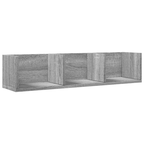 vidaXL Wandschrank Grau Sonoma-Eiche 75x18x16,5 cm Holzwerkstoff