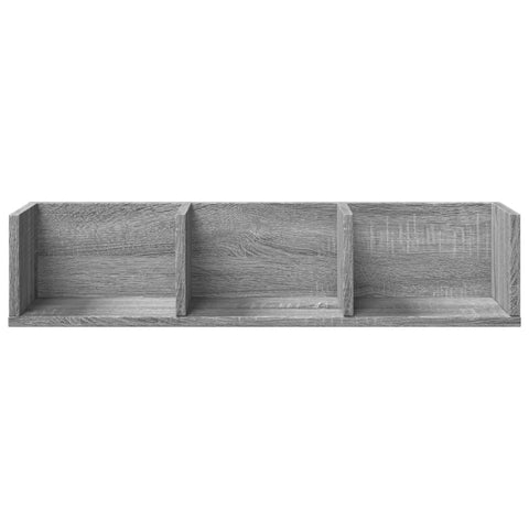 vidaXL Wandschrank Grau Sonoma-Eiche 75x18x16,5 cm Holzwerkstoff