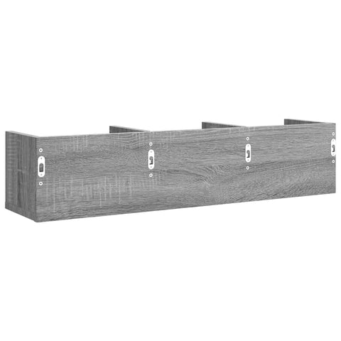 vidaXL Wandschrank Grau Sonoma-Eiche 75x18x16,5 cm Holzwerkstoff