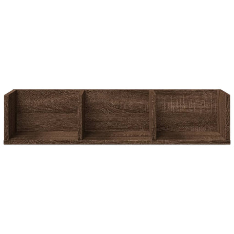 vidaXL Wandschrank Braun Eichen-Optik 75x18x16,5 cm Holzwerkstoff