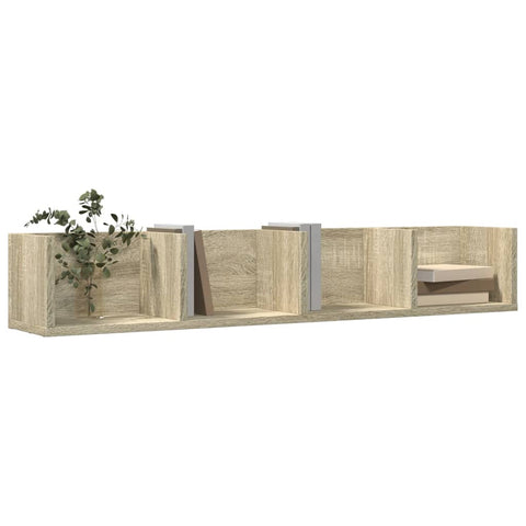 vidaXL Wandschrank Sonoma-Eiche 99x18x16,5 cm Holzwerkstoff