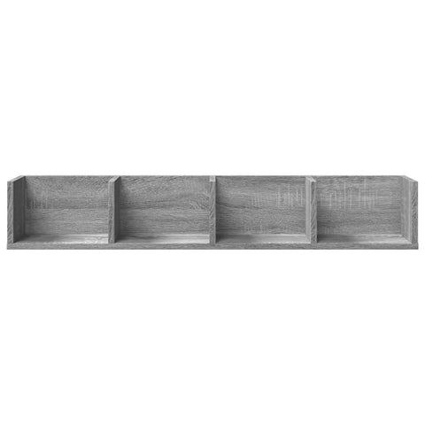 vidaXL Wandschränke 2 Stk. Grau Sonoma 99x18x16,5 cm Holzwerkstoff