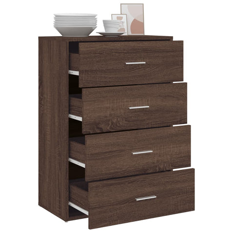 vidaXL Sideboard Braun Eichen-Optik 60x31x84 cm Holzwerkstoff