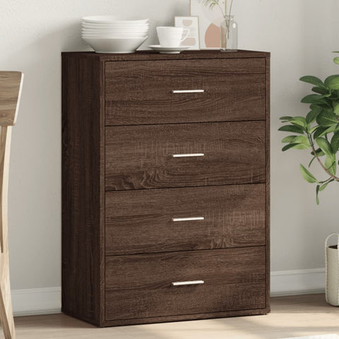 vidaXL Sideboard Braun Eichen-Optik 60x31x84 cm Holzwerkstoff