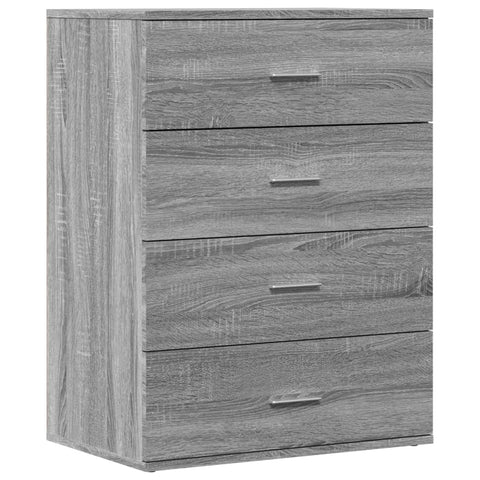 vidaXL Sideboard Grau Sonoma 60x39x80 cm Holzwerkstoff