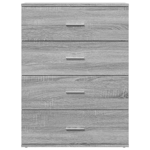 vidaXL Sideboard Grau Sonoma 60x39x80 cm Holzwerkstoff