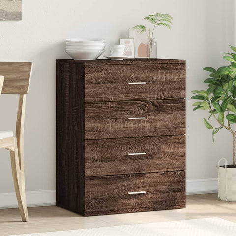 vidaXL Sideboard Braun Eichen-Optik 60x39x80 cm Holzwerkstoff