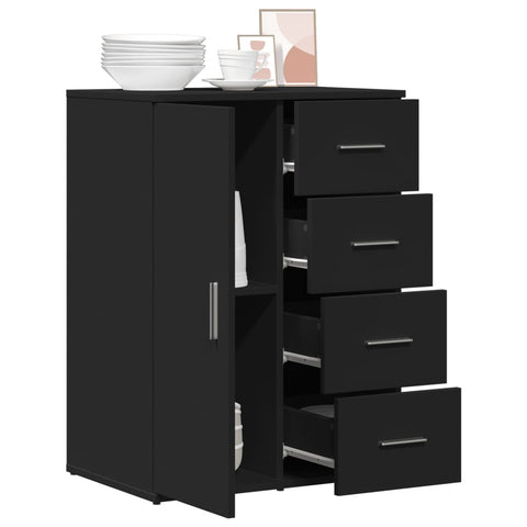 Sideboard Schwarz 59x39x80 cm Holzwerkstoff