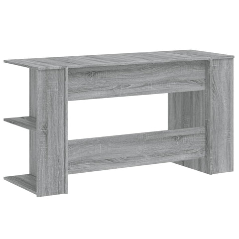 vidaXL Schreibtisch Grau Sonoma 140x50x75 cm Holzwerkstoff