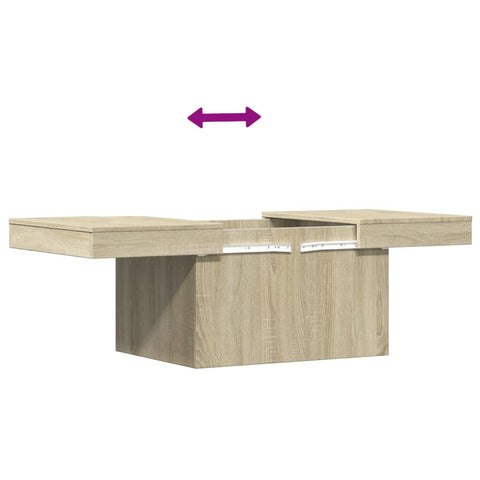 vidaXL Couchtisch Sonoma-Eiche 80x55x40 cm Holzwerkstoff