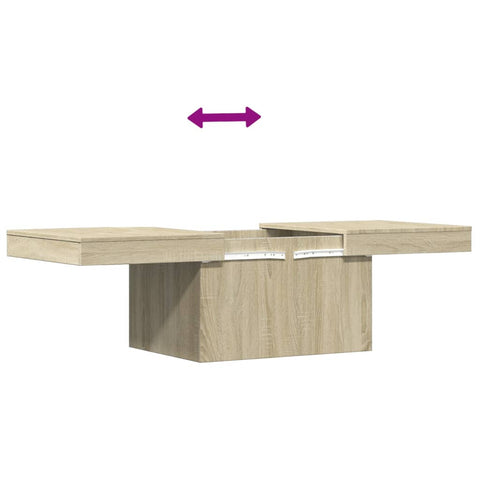 vidaXL Couchtisch Sonoma-Eiche 100x55x40 cm Holzwerkstoff