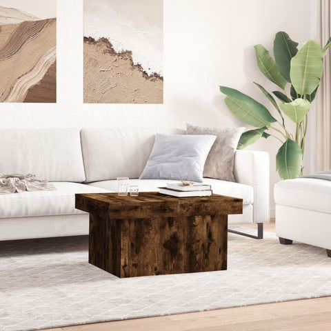 vidaXL Couchtisch Räuchereiche 100x55x40 cm Holzwerkstoff