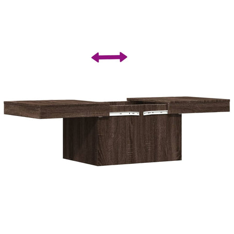 vidaXL Couchtisch Braun Eichen-Optik 100x55x40 cm Holzwerkstoff