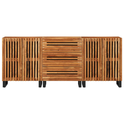 vidaXL Sideboard 3 Stk. 60x34x75 cm Massivholz Akazie