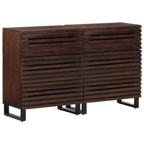 vidaXL Sideboard 2 Stk. 60x34x75 cm Massivholz Mango