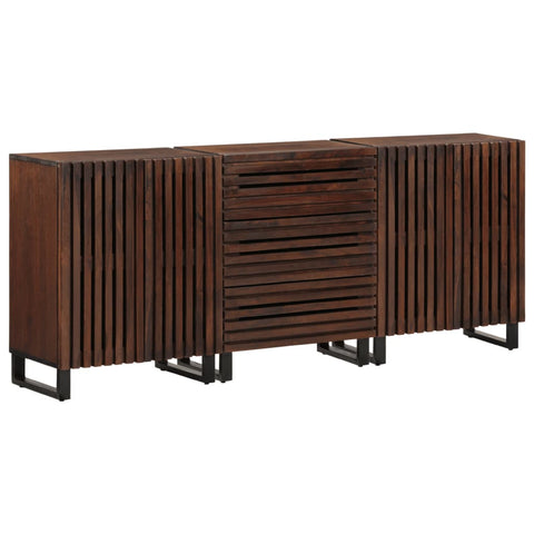 vidaXL Sideboard 3 Stk. 60x34x75 cm Massivholz Mango