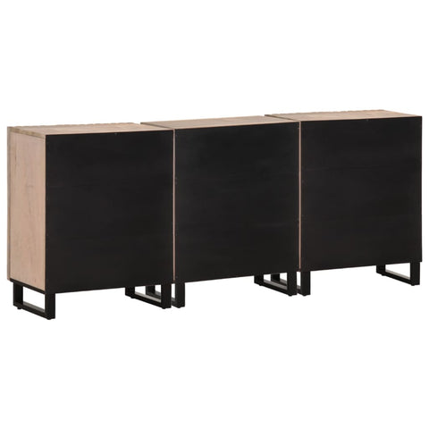 vidaXL Sideboard 3 Stk. 60x34x75 cm Massivholz Mango