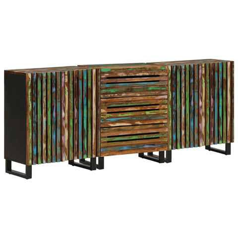 vidaXL Sideboard 3 Stk. 60x34x75 cm Massivholz Akazie