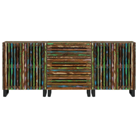 vidaXL Sideboard 3 Stk. 60x34x75 cm Massivholz Akazie