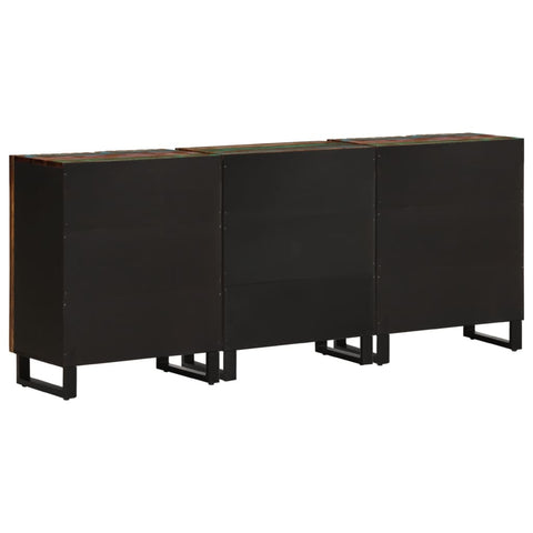 vidaXL Sideboard 3 Stk. 60x34x75 cm Massivholz Akazie