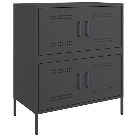 Sideboard Schwarz 68x39x79 cm Stahl