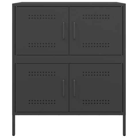 Sideboard Schwarz 68x39x79 cm Stahl