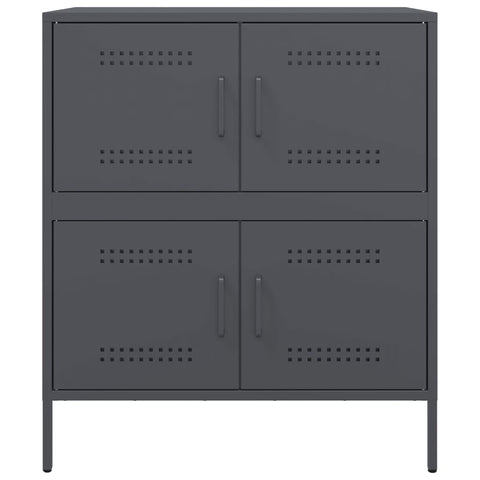 Sideboard Anthrazit 68x39x79 cm Stahl