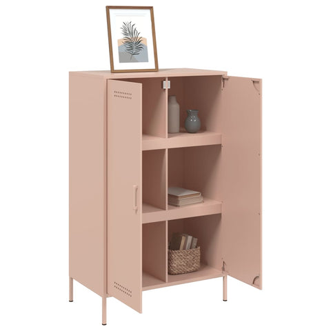 Highboard Rosa 68x39x113 cm Stahl