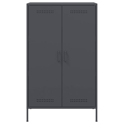 Highboard Anthrazit 68x39x113 cm Stahl