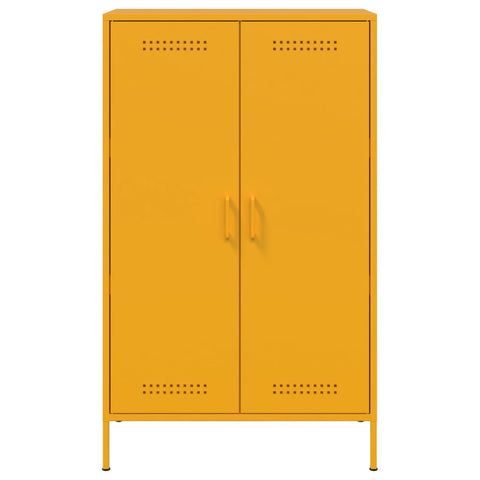 Highboard Senfgelb 68x39x113 cm Stahl