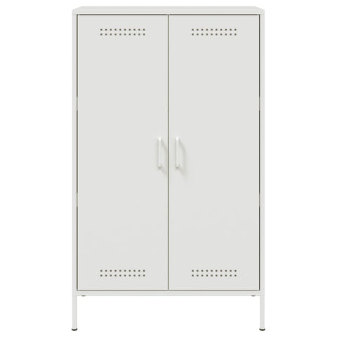 Highboard Weiß 68x39x113 cm Stahl