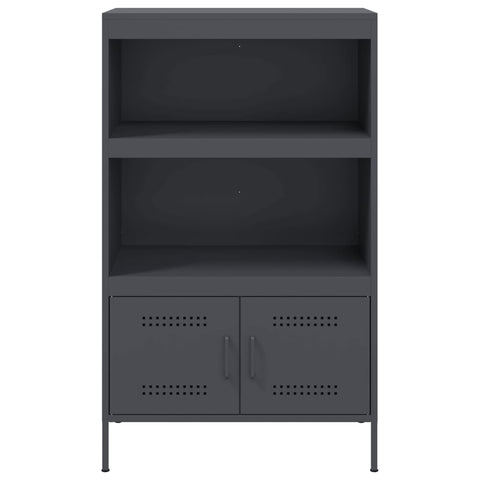 Highboard Anthrazit 68x39x113 cm Stahl