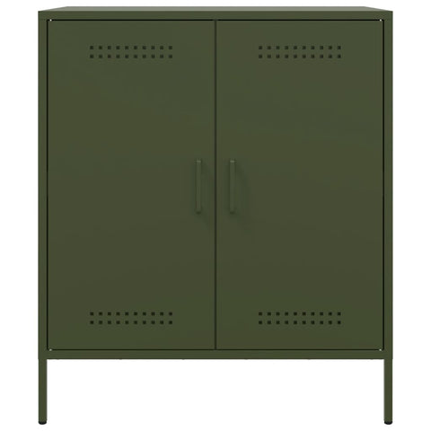 Sideboard Olivgrün 68x39x79 cm Stahl