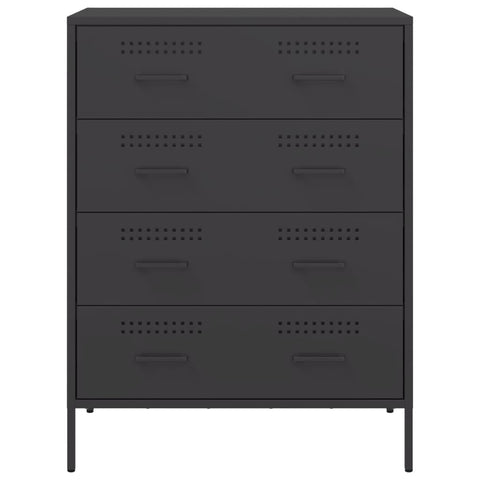 Sideboard Schwarz 68x39x89 cm Stahl