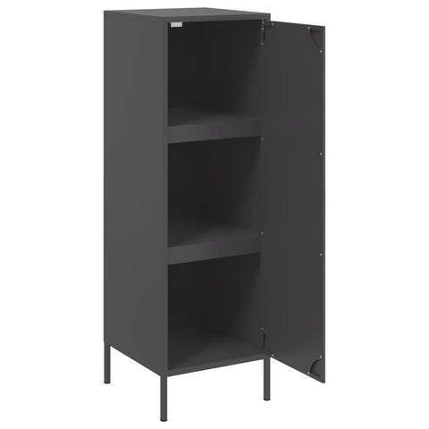 Highboard Schwarz 36x39x113 cm Stahl