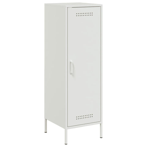 Highboard Weiß 36x39x113 cm Stahl