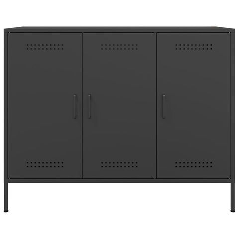 Sideboard Schwarz 100,5x39x79 cm Stahl